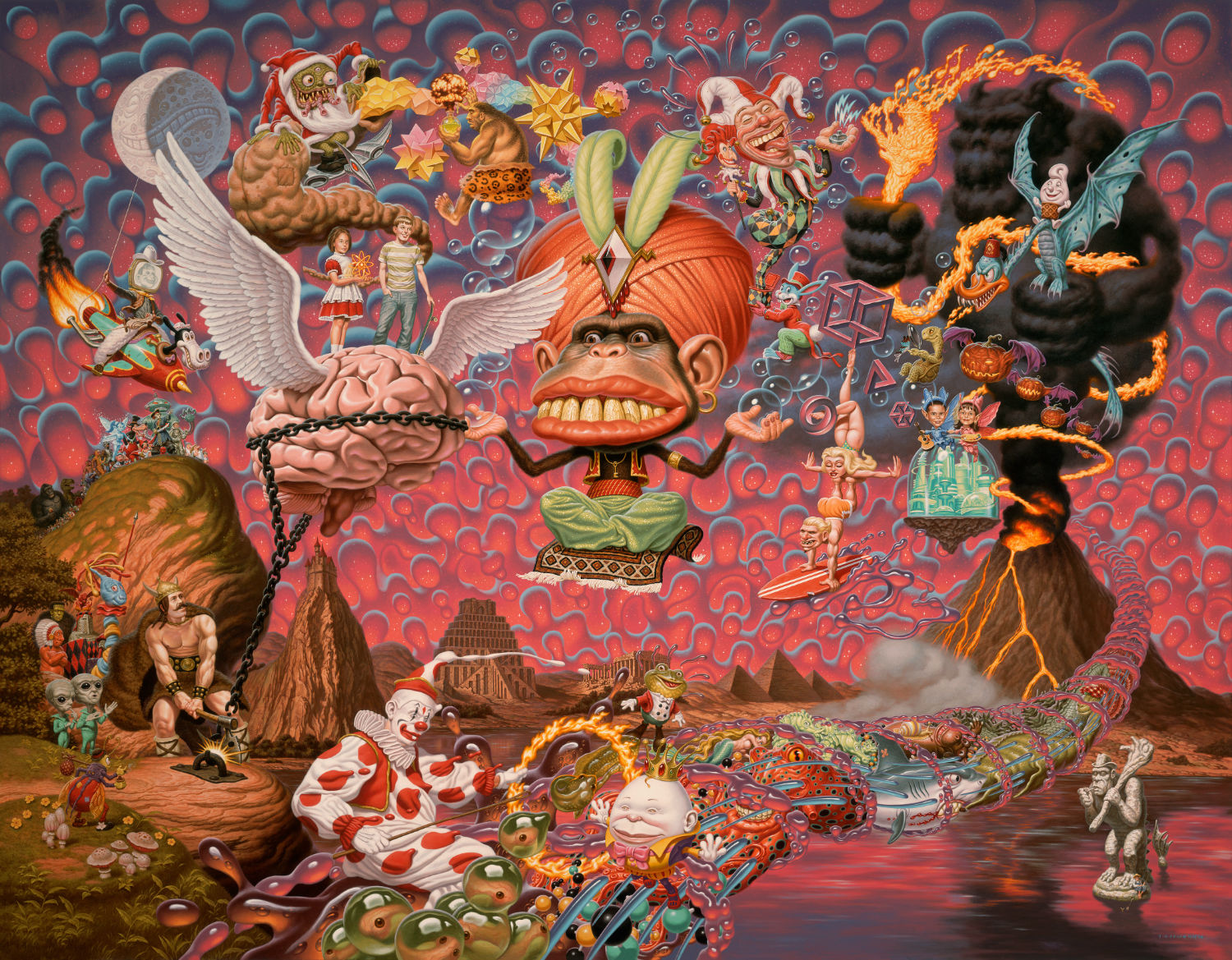 Juxtapoz Magazine - Anatomy of a Painting: Todd Schorr's Liquid